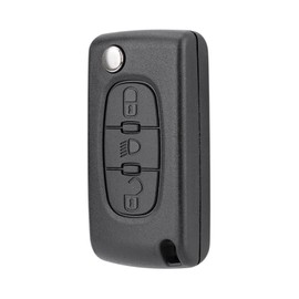 MACHSWON Car 3 Button Remote Control Car Fob Key Case Shell Replacement Black for Citroen C2 C3 C4 Picasso C5 C6 C8