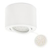 KYOTECH LED Surface-Mounted Spotlight, Flat, Swivelling, Surface-Mounted Spotlight, Including 5