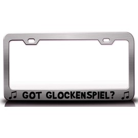 Custom Brother - GOT Glockenspiel with Music Note Metal Car SUV Truck License Plate Frame Ch z40