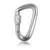 Carabiner Hook Screw Lock D Shape Camping Outdoor Key Pendant