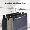 Guhmctt 10 Pack Pants Hangers with Adjustable Non-Slip Clips Anti-Rust