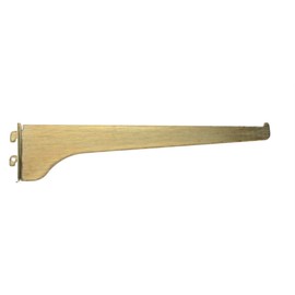 Knape & Vogt 180BR 12" 12" Brass Shelf Brackets