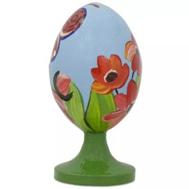 Butterfly Wooden Easter Egg Figurine