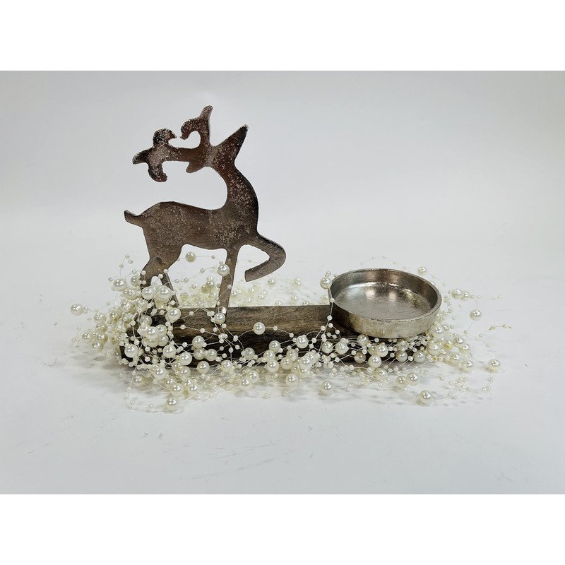 BUSDUGA 2129 Pearl Garland 12 Pieces Decorative Creation (2 Cream)