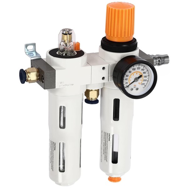 RQG Tire Changer Oil Water Separator, Inline Air Pressure Regulator