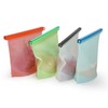 Reusable Silicone Food Storage Bags, WINDSIUUU 100% Silicone Food Grade