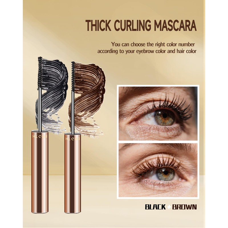 Slim Brush Mascara for Mature Older Women 60 Plus Set,
