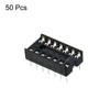 sourcing map DIP IC Chip Socket Adapter Flat Pin 14P