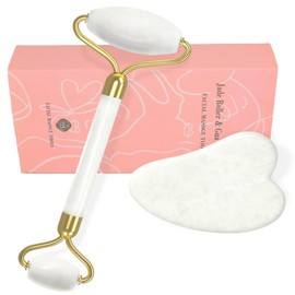 YLTNEUQER YLTNEUQER Gua Sha Facial Massage Tool & Jade Roller Set, Facial Massager for Face, Neck, Back, Arms, Legs, Eye,SPA Gifts for Women Gua Sha Facial Massager Reduce Puffiness and Improve Wrinkles