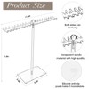 MOFASVIGI Acrylic Necklace Display Stand, Clear Hanging Jewellery Organiser Stand