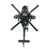 Diecast Metal Helicopter Model Sound Light Pullback Alloy Fighter Aircraft