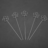 100Pcs DIY Flower Shape Metal Wire Memo Card Photo Picture