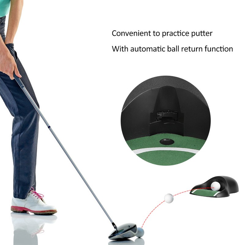ABS Plastic Lightweight Automatic Putter Trainer Portable Golf Electric Putting