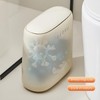 UFORU Bathroom Trash Can, 3.2 Gallon Slim Trash Can with