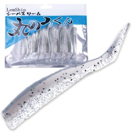 Maru Mikun Worm Seabass Lures Jig Head Worm 3.0 inches (75 mm) 3.5 inches (90 mm) 10 Pcs Blue Flounder Shad (Shallow Bait, 90mm-3.5")