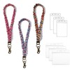 GIYAWA 3 Pcs Scrunchie Lanyards for ID Badges and Keys,