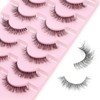 Parriparri Eyelashes, Cat Eye, Fluffy Artificial Eyelashes, Cateye Clear Band,
