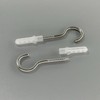 DDHOMIN 20 Pieces Stainless Steel Screw-in Ceiling Cup Screw Hooks