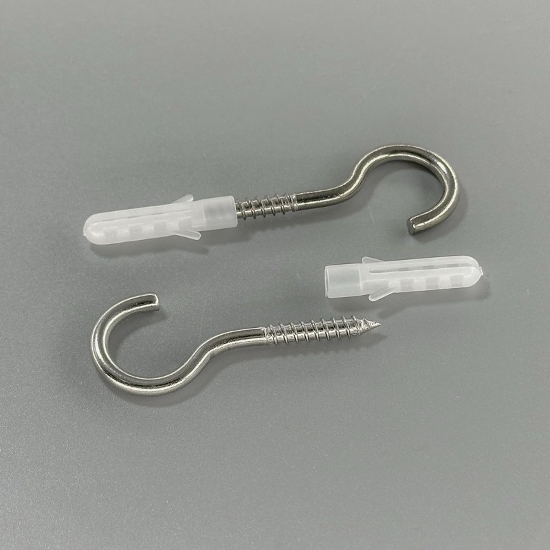 DDHOMIN 20 Pieces Stainless Steel Screw-in Ceiling Cup Screw Hooks
