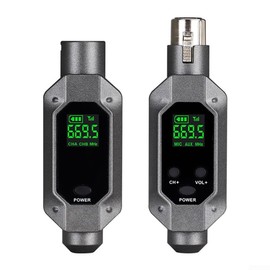 SPORTARC Wireless Xlr Transmitter and XLR Receiver, Wireless Microphone Audio Transmitter Receiver, Dynamic Microphone, Audio Mixer, Speaker
