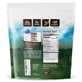Opportuniteas Opportuniteas Grass Fed Chocolate Whey Protein Isolate Powder - 20g Protein Powder Without Artificial Sweeteners, Hormone-Free Cows, Non GMO - 2.5lb