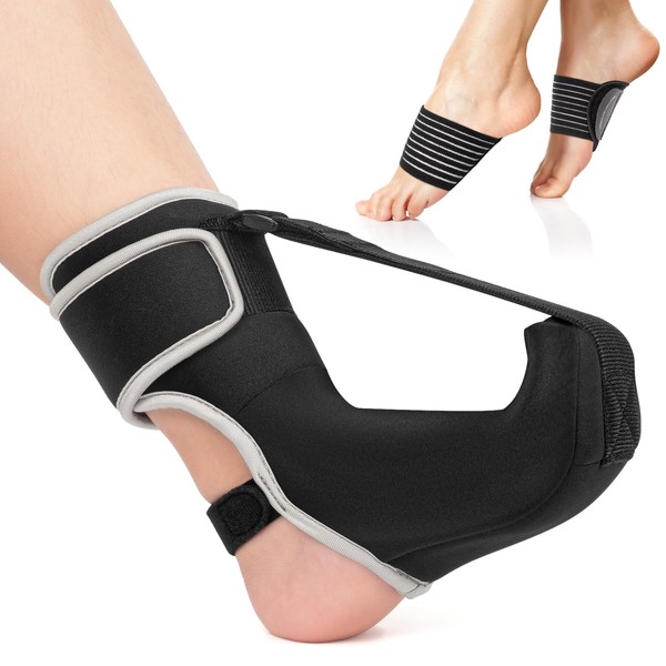 CEZUVR-US Plantar Fasciitis Night Splint Sock Upgraded Plantar Fasciitis Brace