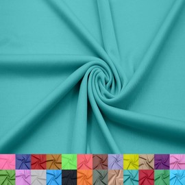 Texco Inc 100% Polyester Interlock Fabric – 60” Wide – Lightweight 107 GSM – Soft Smooth Double Knit for Sublimation, T-Shirts, Sportswear, Linings – by The Yard, Green Topaz Jade #224 1 Yard