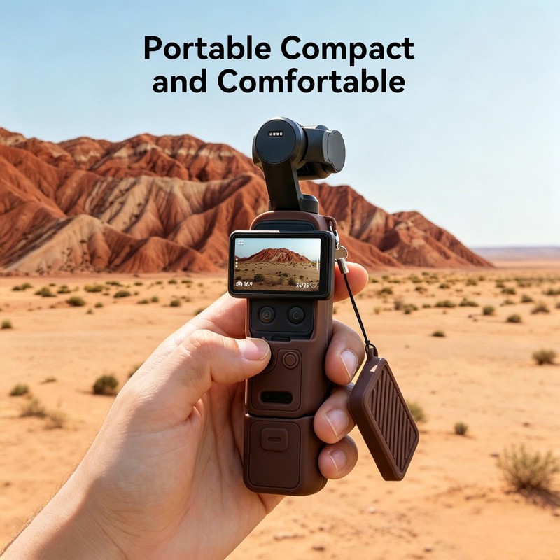 AMAZEAR Silicone Case Compatible with DJI OSMO Pocket 4, Pocket4