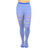 ToBeInStyle Mallas a rayas para mujer, Azul real/Blanco, Talla única