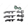 GMC 3PCS Matte Black Door Rear Tailgate AT4 AT 4