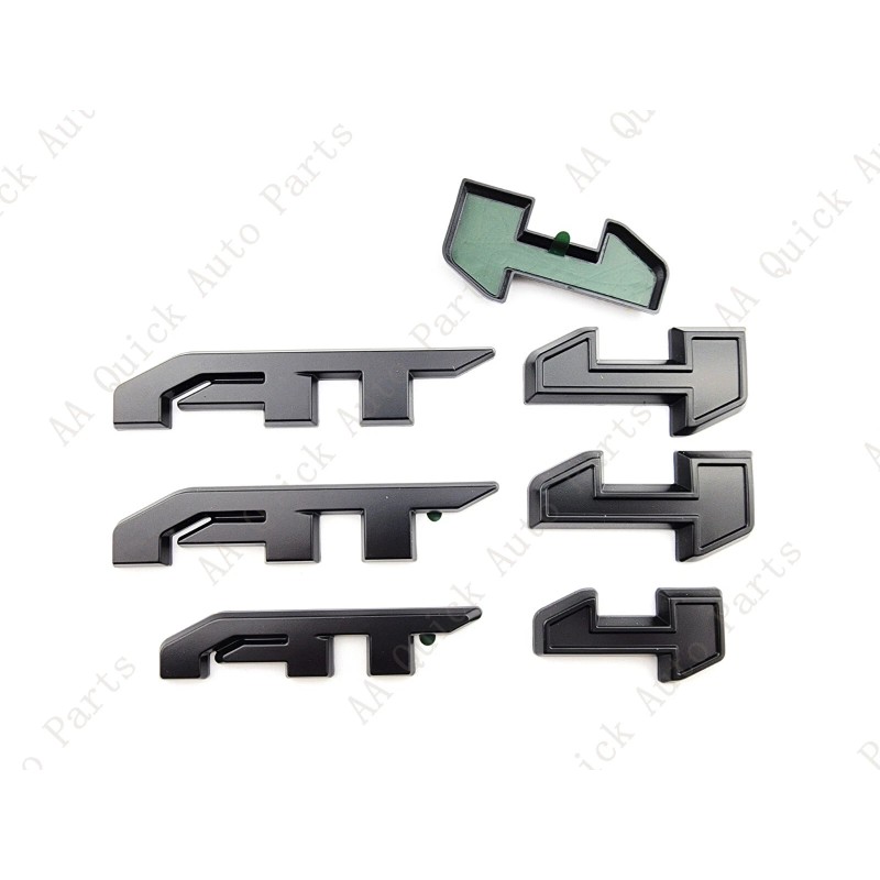 GMC 3PCS Matte Black Door Rear Tailgate AT4 AT 4