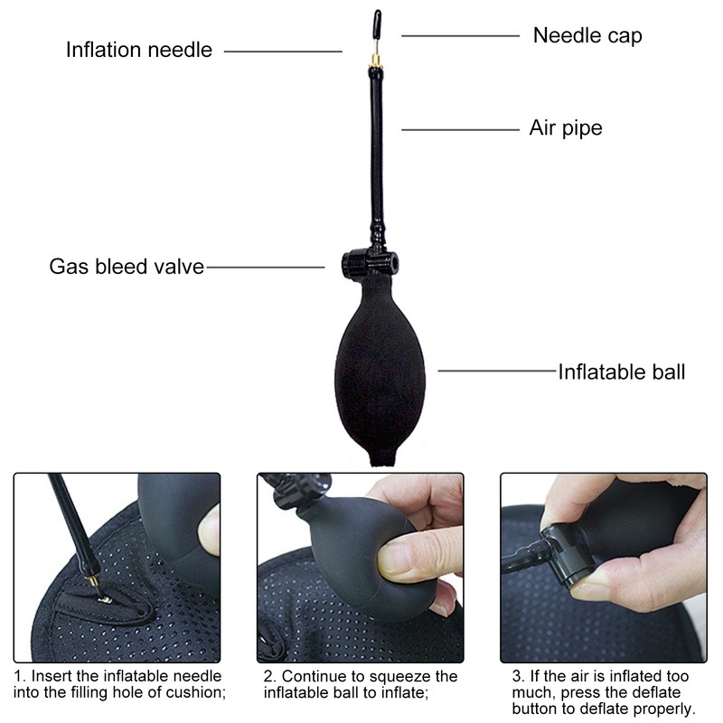 JFT ShockAbsorption Cushion Inflatable Mountain Bicycle Saddle Cover Bike Air