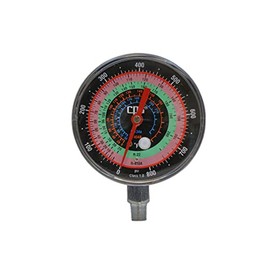 CPS RGH4H 3.13" High-Pressure Gauge - Accurate Measurement for R-134A; R-22; R-404A; R-410A Refrigerants with Chrome Metal Housing