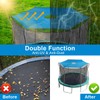 Bcuuozeeing Trampolin Überdachung Abdeckung Ø 244cm, 6-Stangen Trampolin Sonnenschutz Abdeckung,