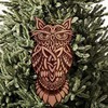 Celtic Owl - Cedar Ornament