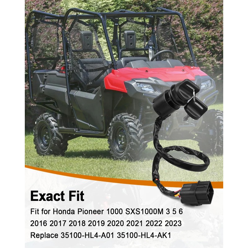 Ignition Switch Fit for Honda Pioneer 1000 SXS1000M 3 5