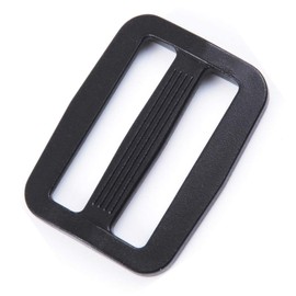 BEADNOVA Triglide Slide Buckle 1 Inch Plastic Slide Buckle Webbing Slider for Belt Backpack Bag DIY (50 Piece, Black)