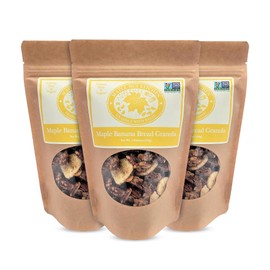 Maple Nut Kitchen Banana Bread Granola - Gluten-Free & Dairy-Free | Perfect Breakfast Treat | 3-Pack