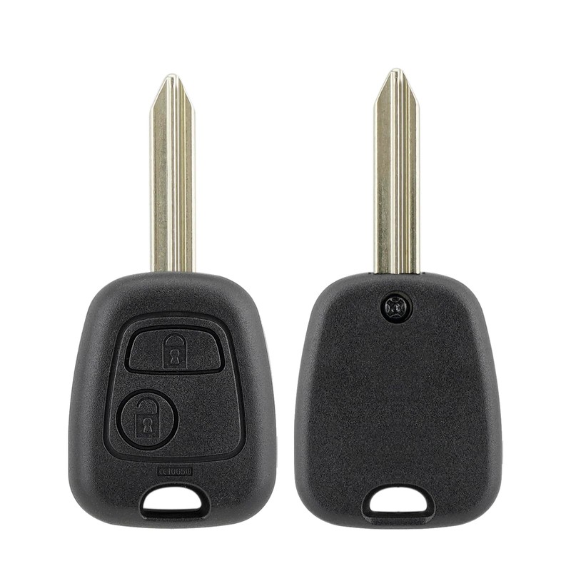 2 Buttons 433MHz Car Key for Peugeot Citroen Remote Control