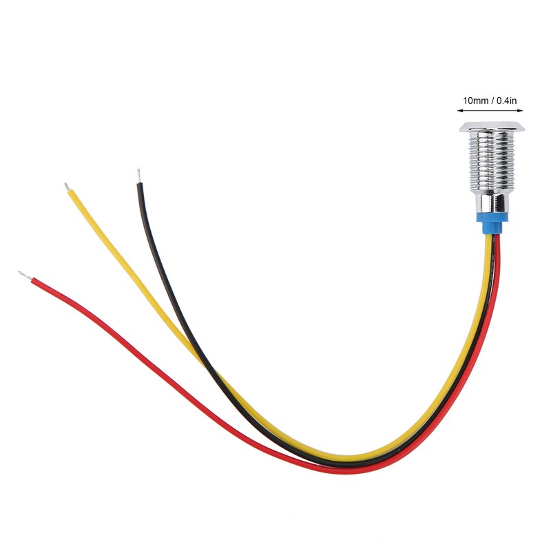 4 Sets PreWired Round LEDs Waterproof 2Color Indicator Common Cathod