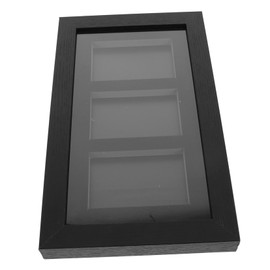 JOINPAYA Display Stand Sports Cards Baseballs Display Shelves Sports Card Wall Display Baseball Card Display Collector Display Case Trading Card Frame Card Frame Organizer Black Fiberboard