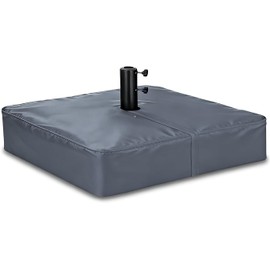 Rileytee Patio Umbrella Base Cover,Outdoor Heavy Duty 600D Waterproof Anti-UV Square Umbrella Stand Base Covers (30"L x 30"W x 5"H-Grey)