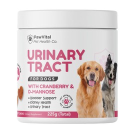 Cranberry Dog UTI Chews with D Mannose - 100% Natural Treats for Bladder Control, Kidney Support, and Healthy Urinary Tract - Cranberry Supplement Chews Made with Real Chicken for Dogs