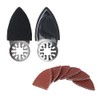 52Pcs Oscillating Multi Tool Finger Sanding Pads Accessories Kit Triangular