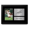 HWC Trading FR A4 Alan Shearer England Gifts Printed Signed