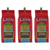 Lion Coffee, Premium Gold Roast, 10% Kona Coffee Blend, Ground, 7 Ounce Bag (Pack of Three)