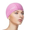COOLMATE Fabric Swim Cap for Adult, Kid, Silicone Waterproof Layer,