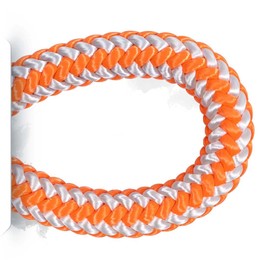 Pelican Rope 16-Strand 1/2 in (12.7 mm) Arborist-16™ Rope - 5400 lbs MBS - Static Climbing Rope - Rescue Operations - High Visibility - 120 ft - Tight Spliced Eye - Orange/White - Made in The USA