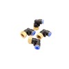 Pneumatic Angle Plug Fitting 90° with Internal Thread 1/4 Inch