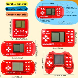 Conagel 51 Pack Mini Video Game Keychain Video Game Party Favors Multicolor Video Game Keychains Bulk for Classroom Prizes Birthday Gifts Goodie Bag Fillers, 4 Styles